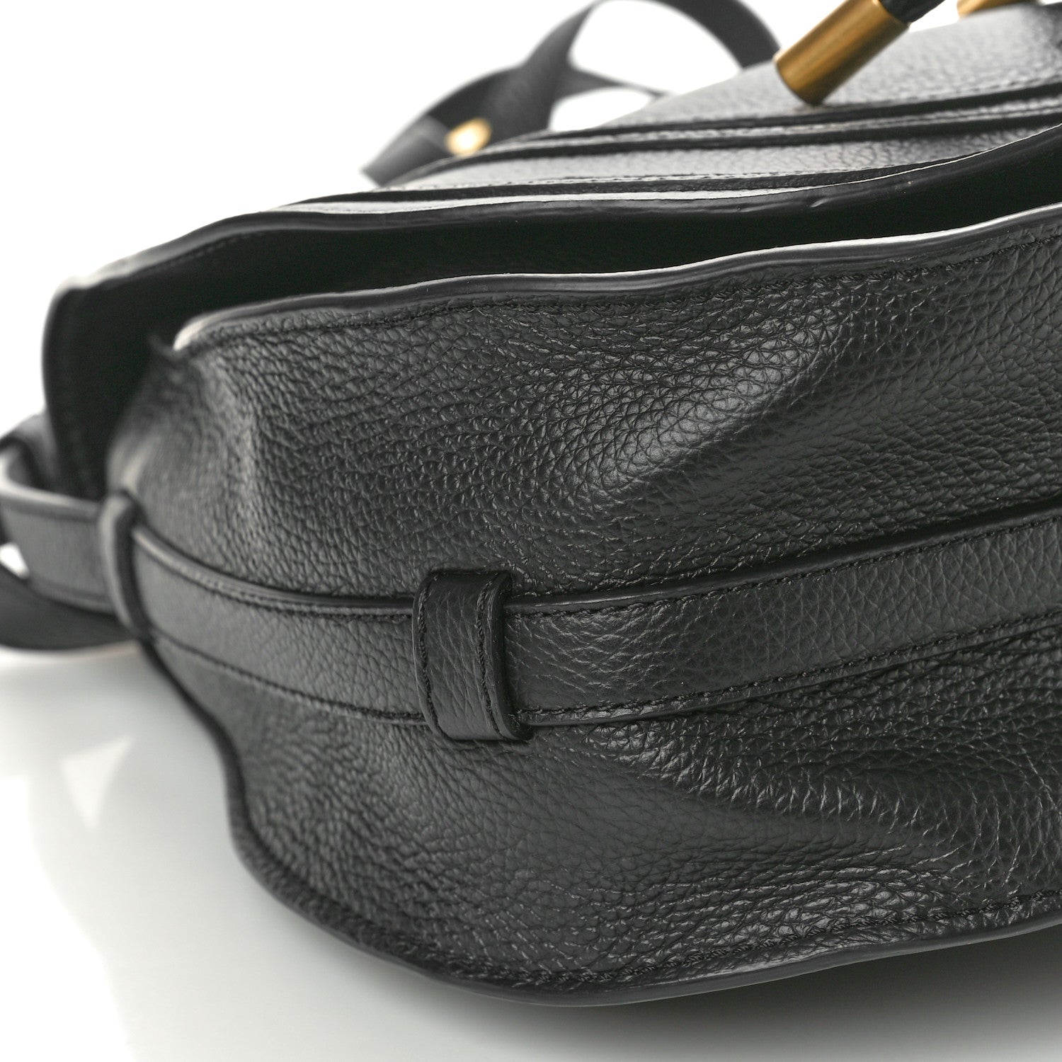 Chloe Calfskin Medium Marcie Round Crossbody Bag Black 10 of 11