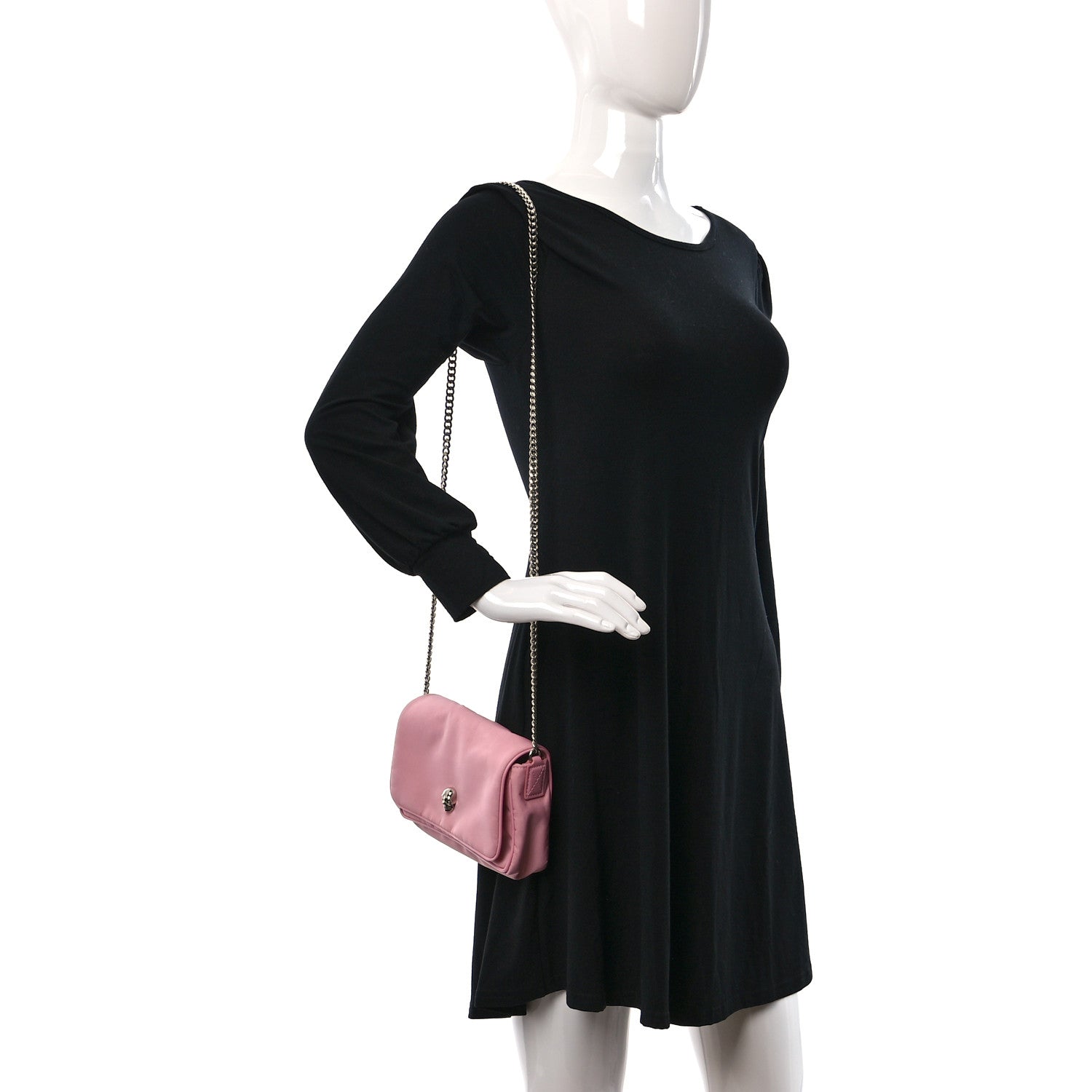 Alexander McQueen Nylon Skull Camera Crossbody Bag Pink 2 of 12