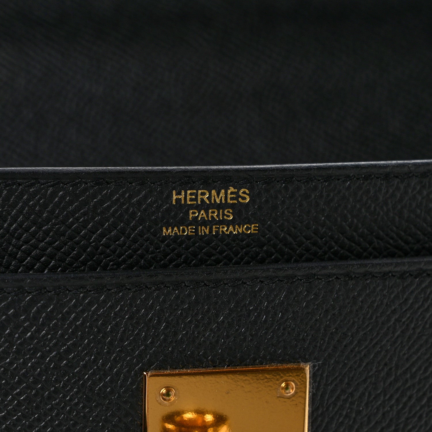 Hermes Epsom Kelly Depeches 36 Black 6 of 10