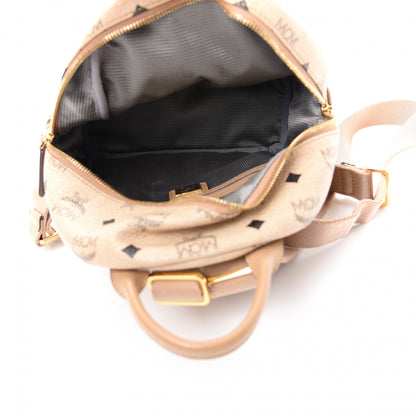 MCM Visetos Side Stud Mini Stark Backpack Beige 4 of 7