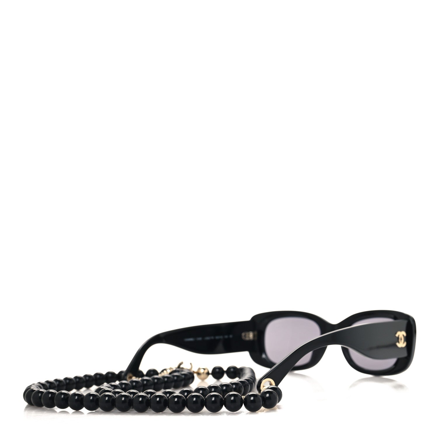 Chanel Acetate Rectangle Sunglasses 5488 Black 4 of 8