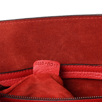 Celine Supple Calfskin Medium Phantom Luggage Vermillion 9 of 10