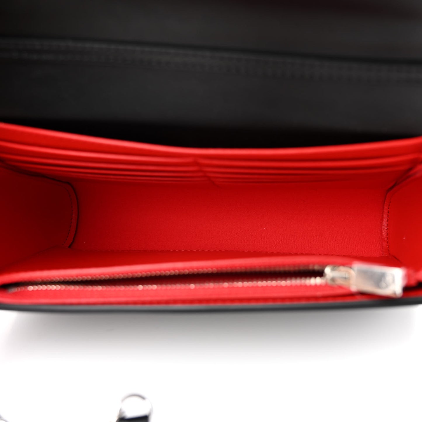 Calfskin Paris Spikes Paloma Clutch Black