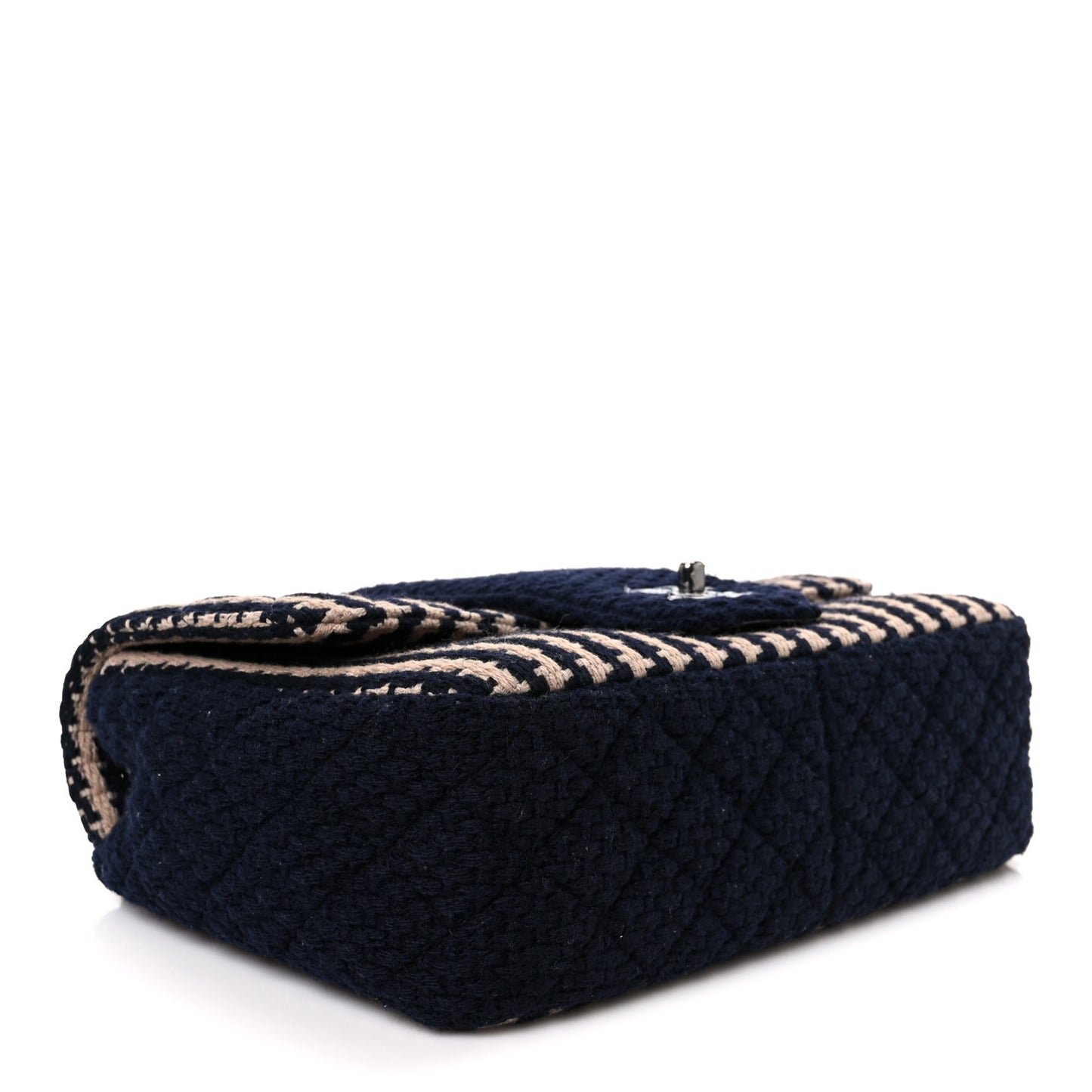 Tweed Medium Elementary Chic Flap Blue Beige