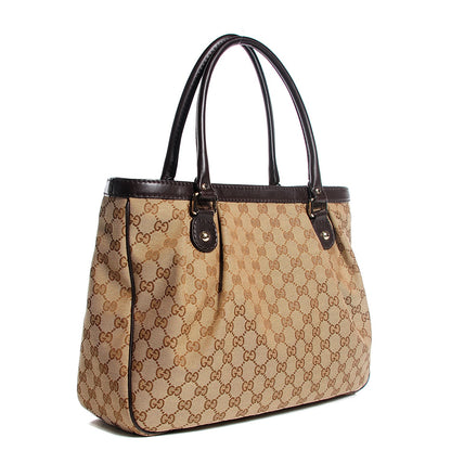 Gucci Monogram Medium Sukey Top Handle Tote Brown 3 of 7