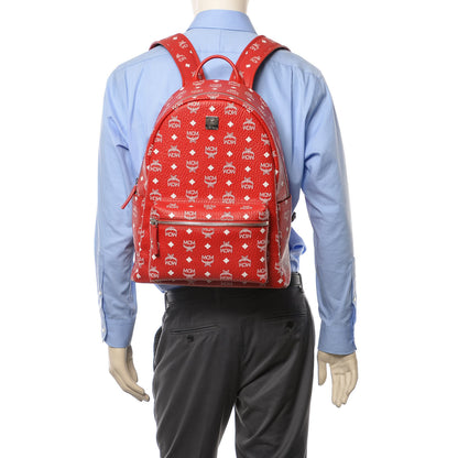 MCM Visetos Medium Stark Backpack Red White 2 of 13