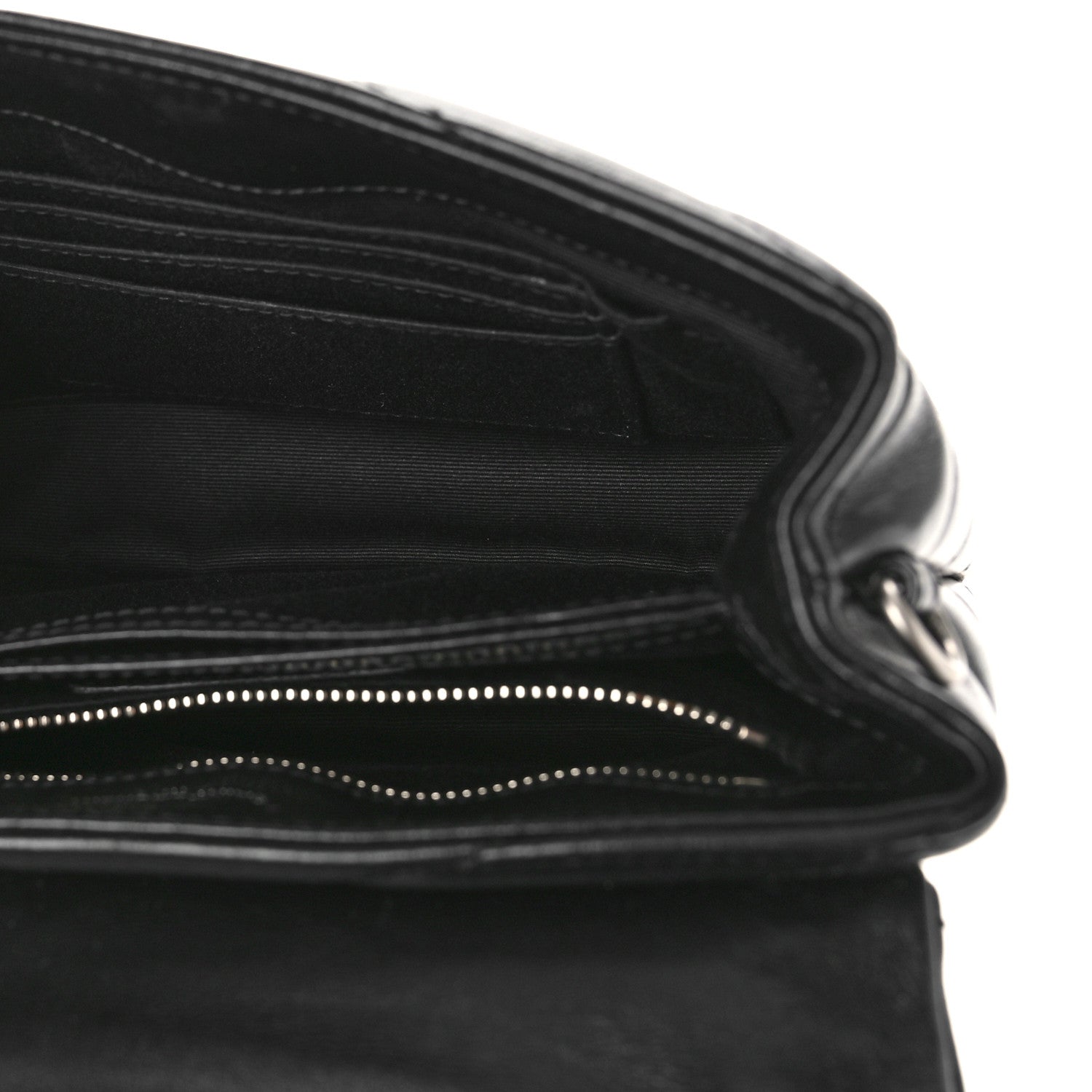 Saint Laurent Calfskin Y Quilted Monogram Toy Loulou Crossbody Bag Black 5 of 9