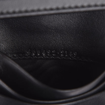 Gucci Calfskin Matelasse GG Marmont Card Case Wallet Black 6 of 8