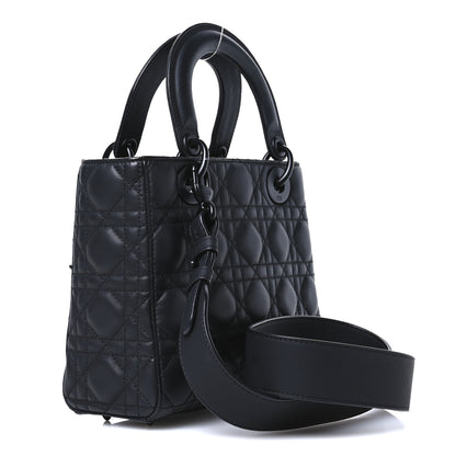 Christian Dior Ultra Matte Calfskin Cannage Small My ABCDior Lady Dior Black 3 of 11