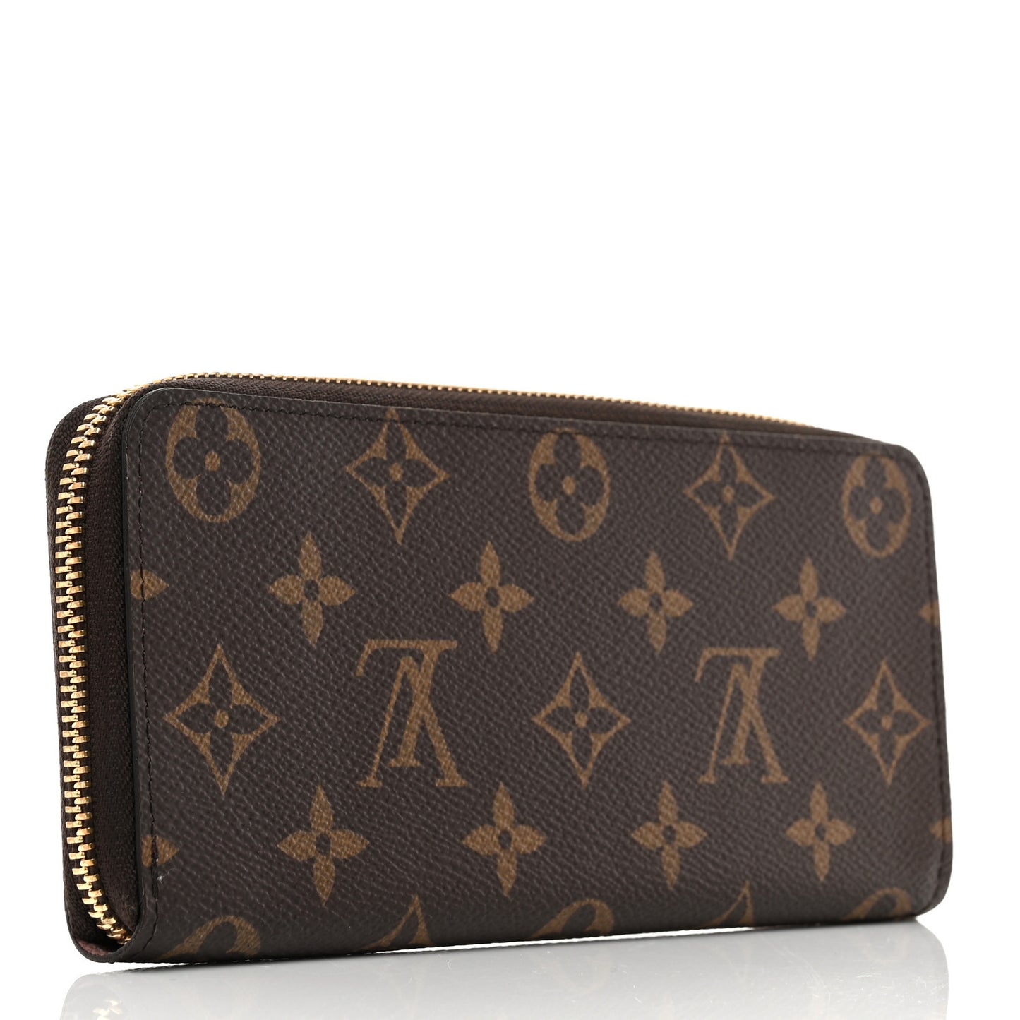Monogram Clemence Wallet Rose Ballerine