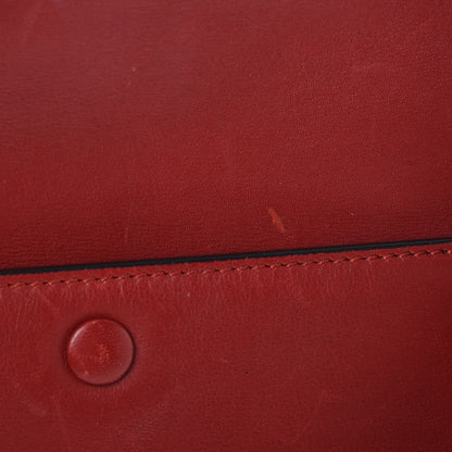 Celine Smooth Calfskin Medium Edge Shoulder Bag Red 9 of 16