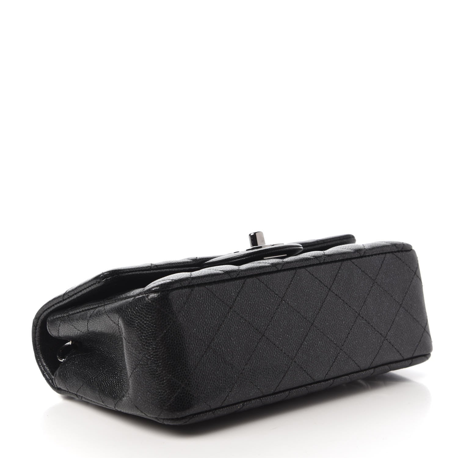 Chanel Iridescent Caviar Quilted Mini Rectangular Flap Black 4 of 10