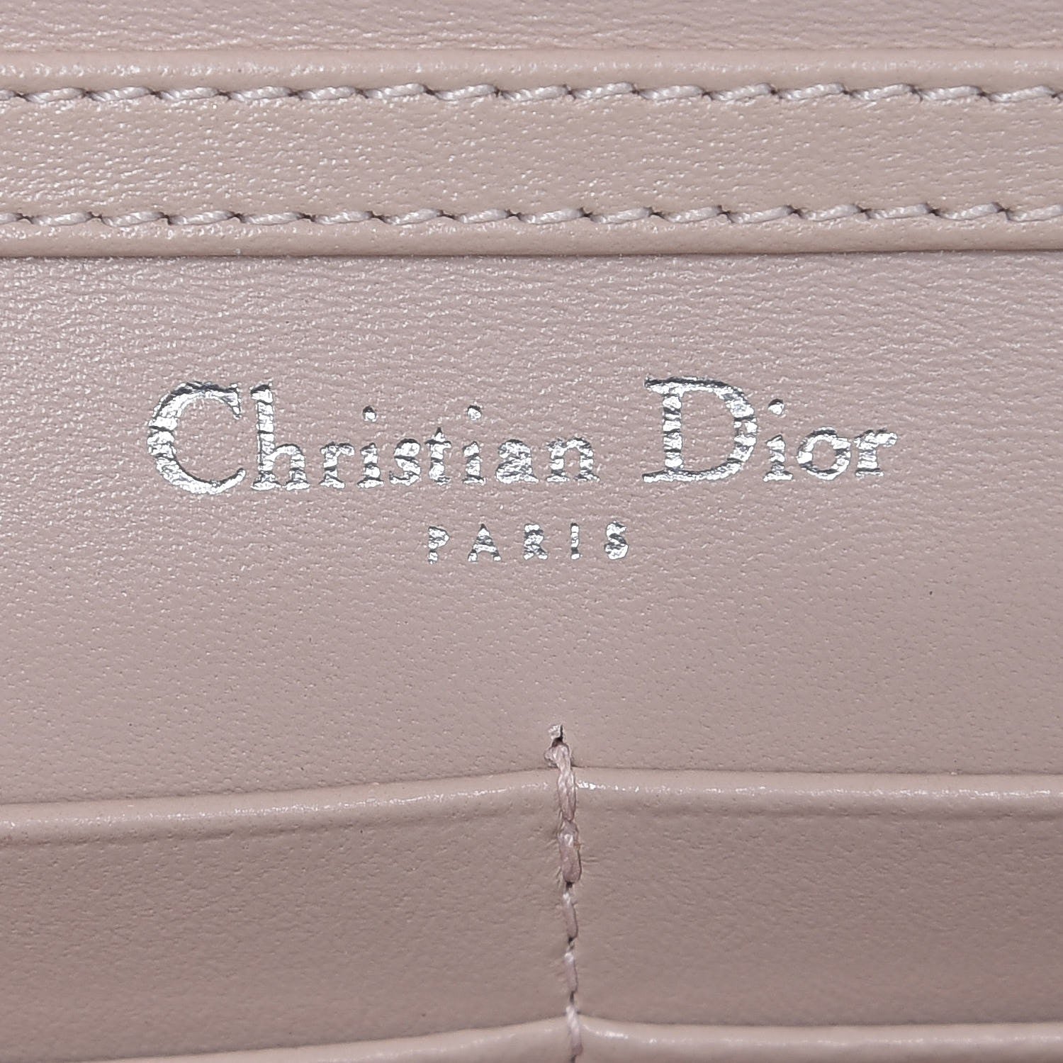 Christian Dior Grained Calfskin Diorama Wallet on Chain Pouch Rose Poudre 6 of 9