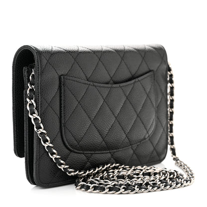 Chanel Caviar Quilted Wallet on Chain WOC Black 3 of 12