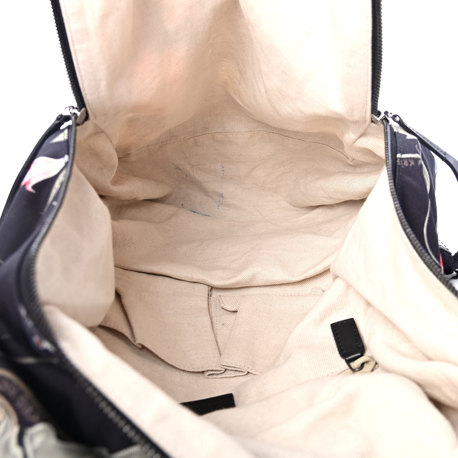 Gucci Canvas D-Active Flora Floral Knight Backpack Black 4 of 5