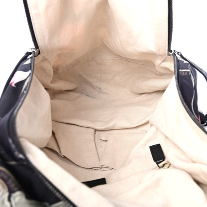 Gucci Canvas D-Active Flora Floral Knight Backpack Black 4 of 5