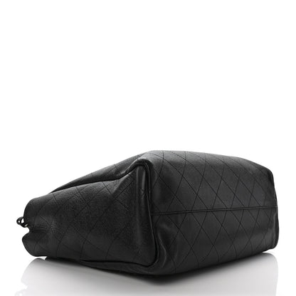 Chanel Caviar Stitched Large Shopping Tote Black 3 of 11