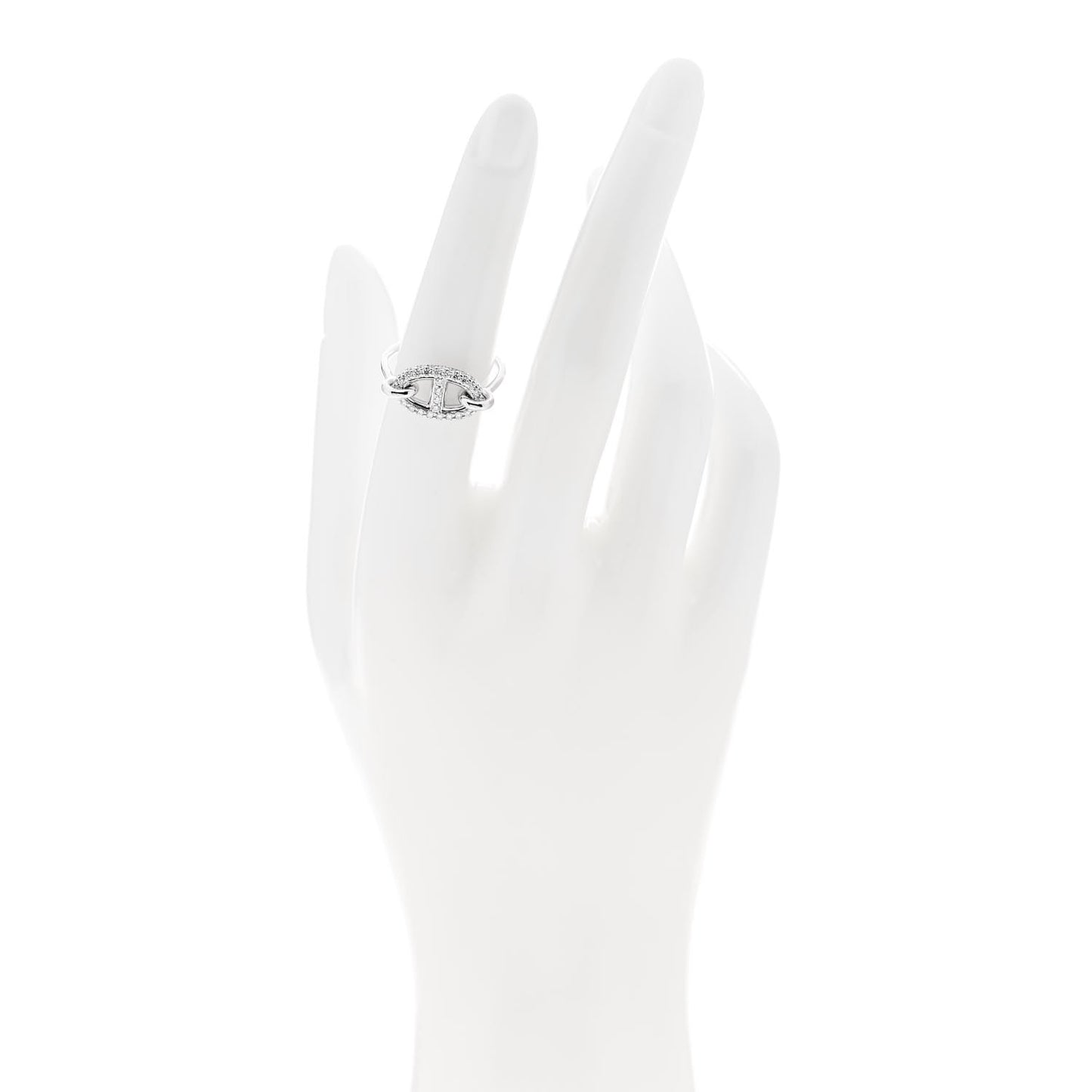 18K White Gold Diamond New Farandole Ring 53 6.25