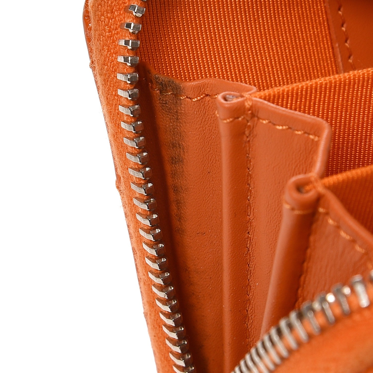 Chanel Patent Calfskin Quilted Zip Coin Purse Orange 11 of 12