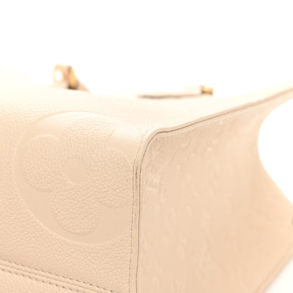 Louis Vuitton Empreinte Monogram Giant Onthego MM Creme 11 of 12