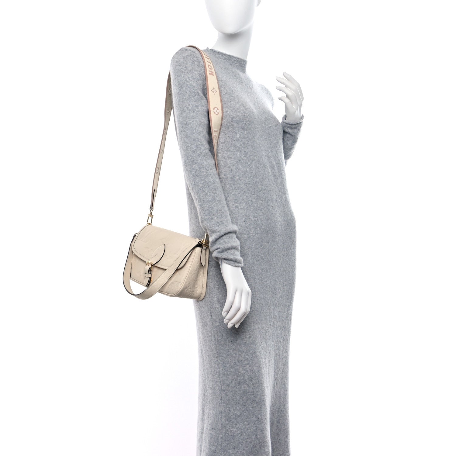 Louis Vuitton Empreinte Monogram Giant Diane Cream 2 of 8