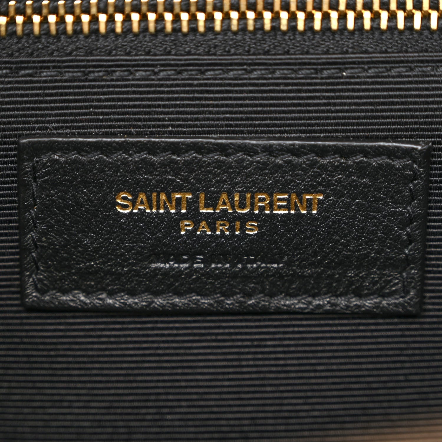 Saint Laurent Grain De Poudre Mixed Matelasse Large Triquilt Monogram Satchel Dark Beige 6 of 11