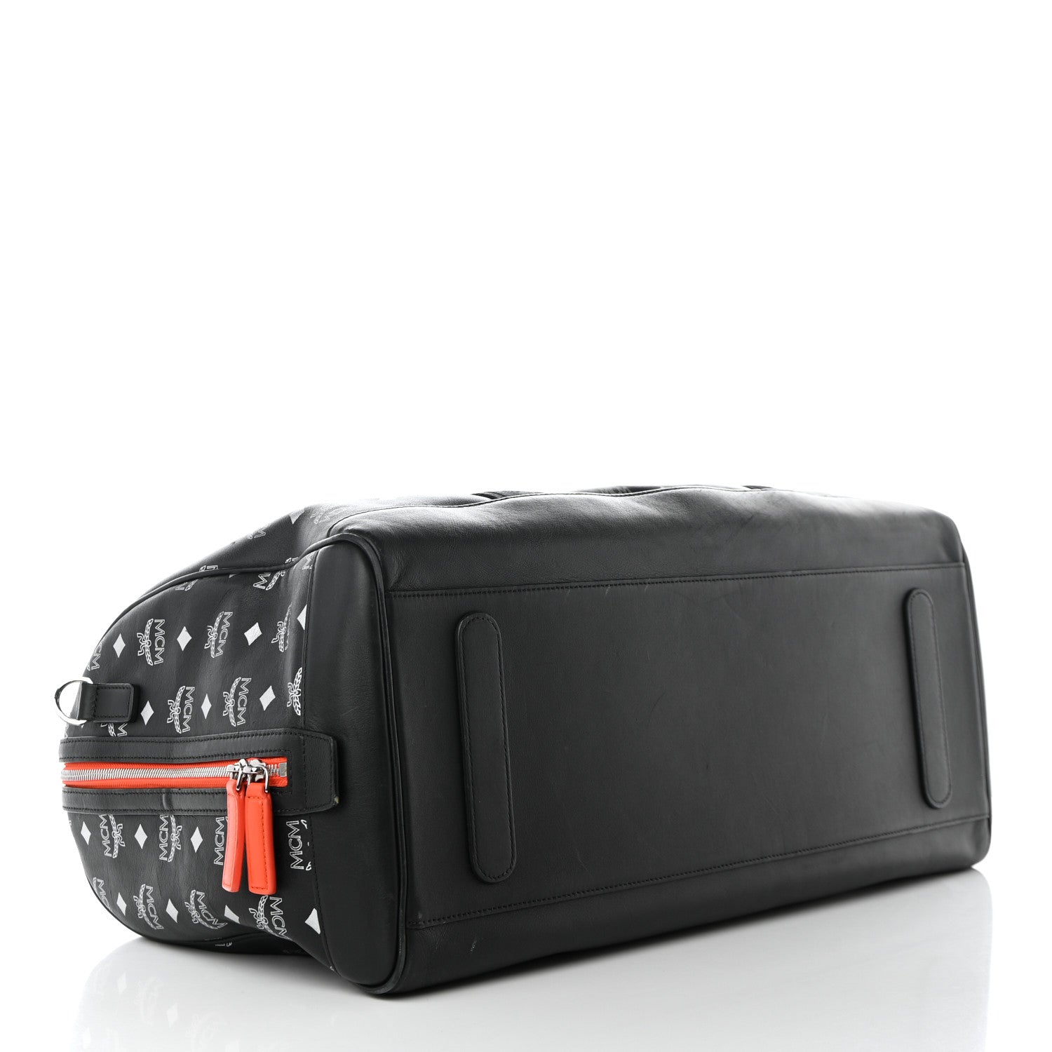 MCM Visetos Large Traveler Weekender Duffle Bag Black White 3 of 18