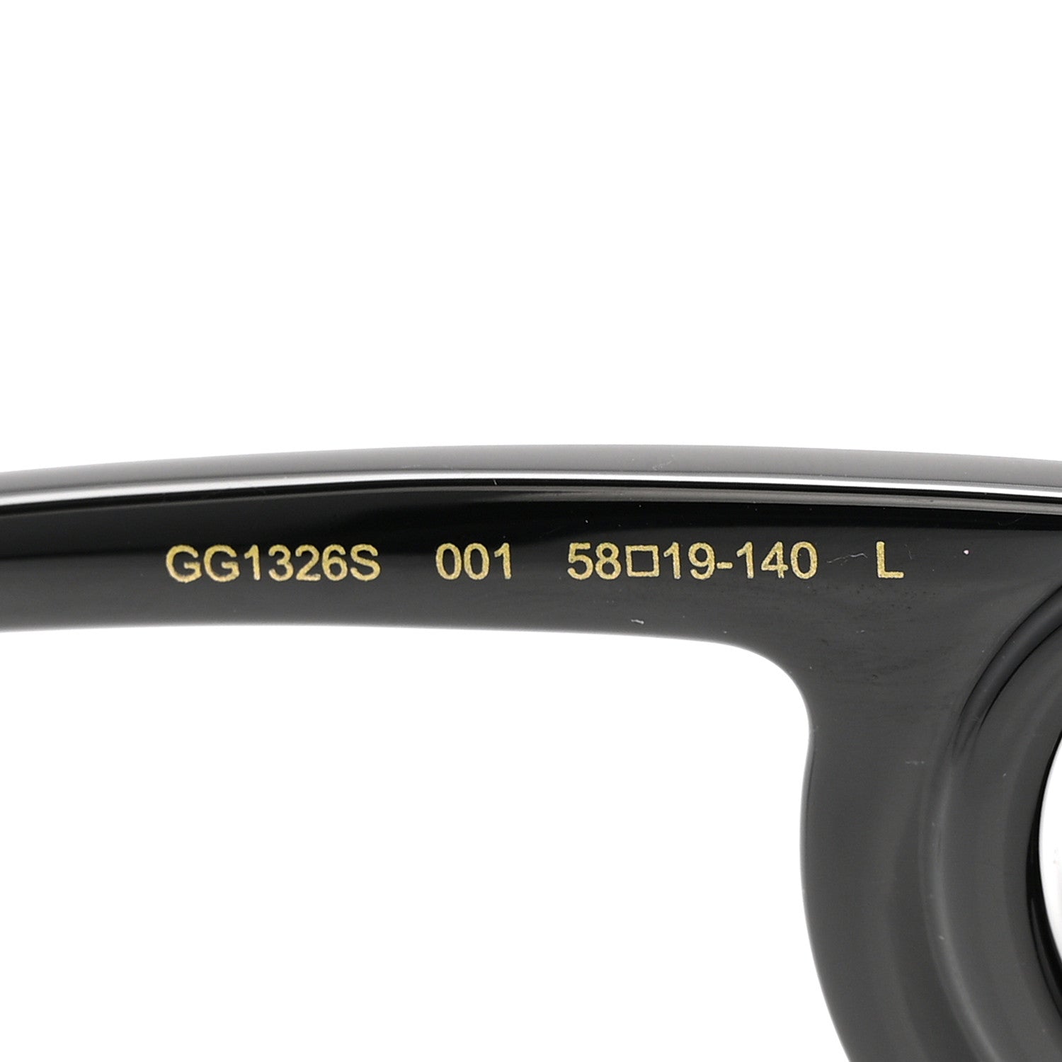 Gucci Acetate Rectangle Frame Sunglasses GG1326S Black 6 of 8