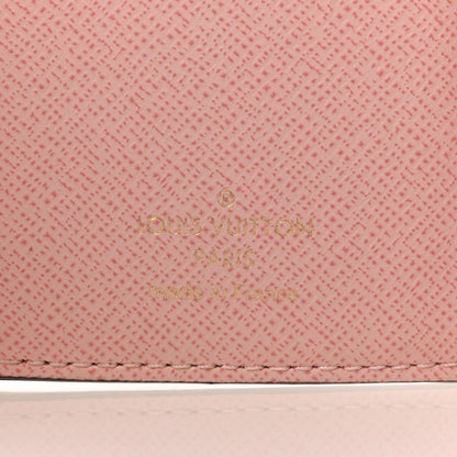Louis Vuitton Damier Ebene Victorine Wallet Rose Ballerine 6 of 7
