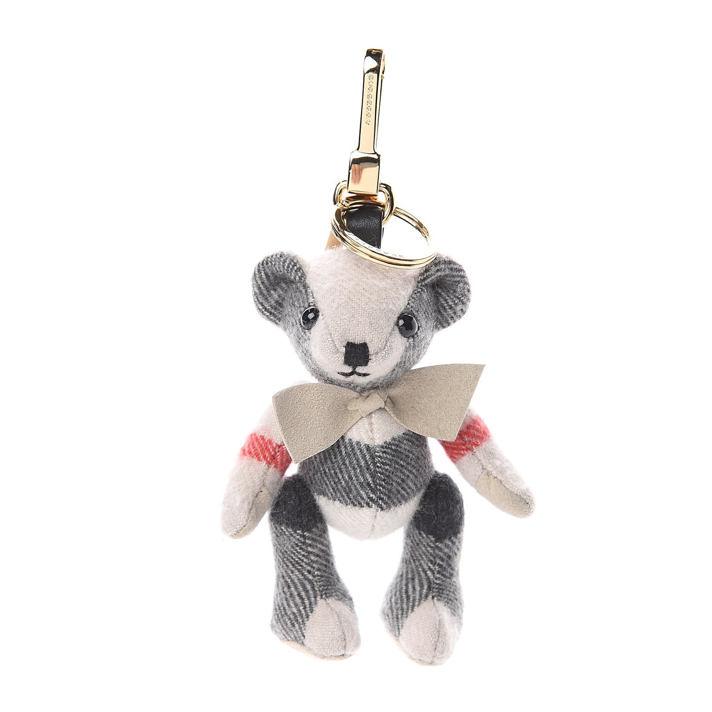 Cashmere House Check Thomas Bear Bag Charm Stone
