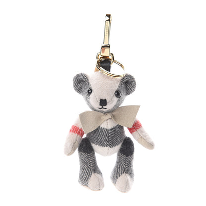 Burberry Cashmere House Check Thomas Bear Bag Charm Stone 1 of 3