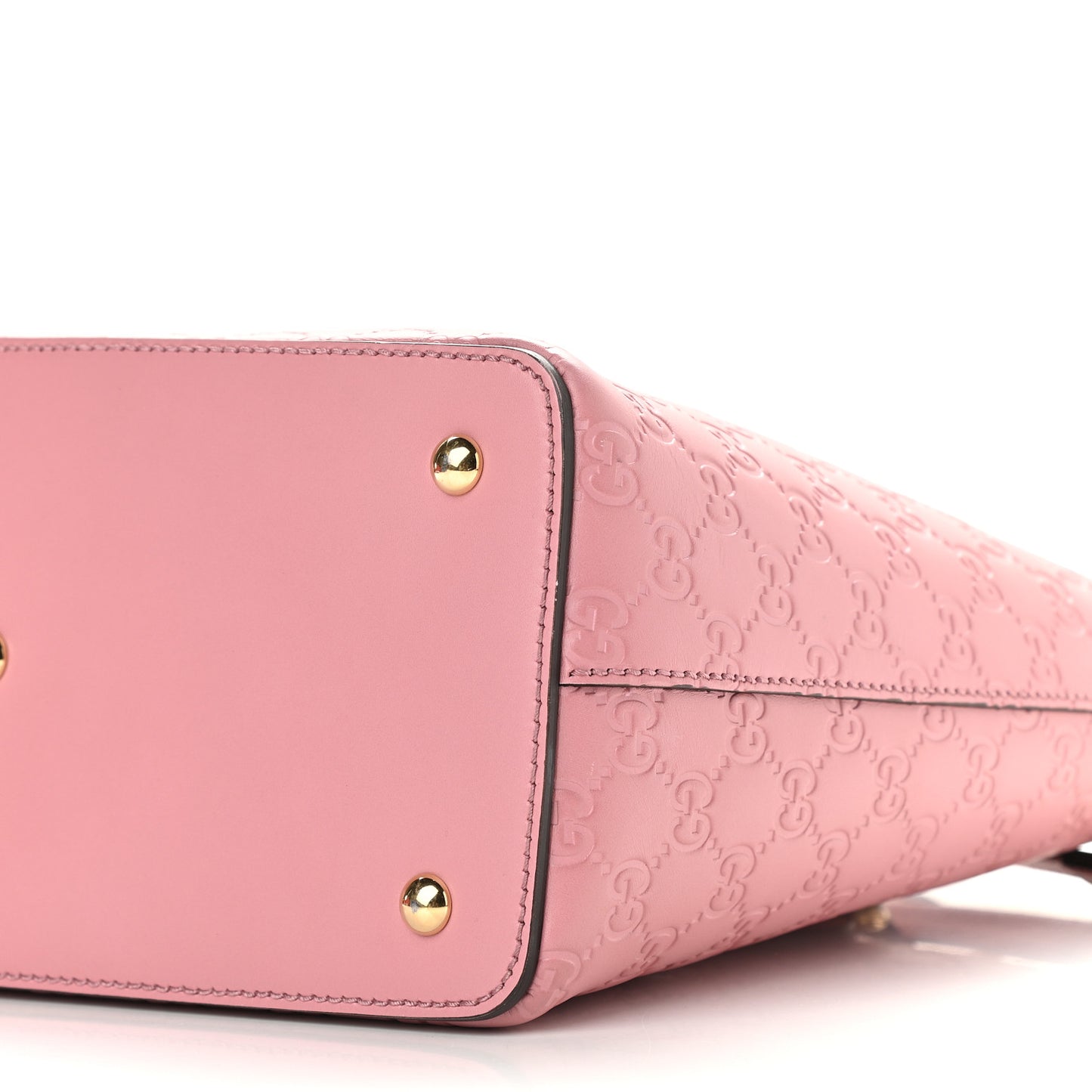 Guccissima Signature Linea A Foldover Tote Rose Baby Candy
