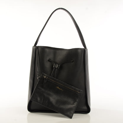 3.1 Phillip Lim 3.1 Smooth Calfskin Large Soleil Bucket Bag Black 11 of 14