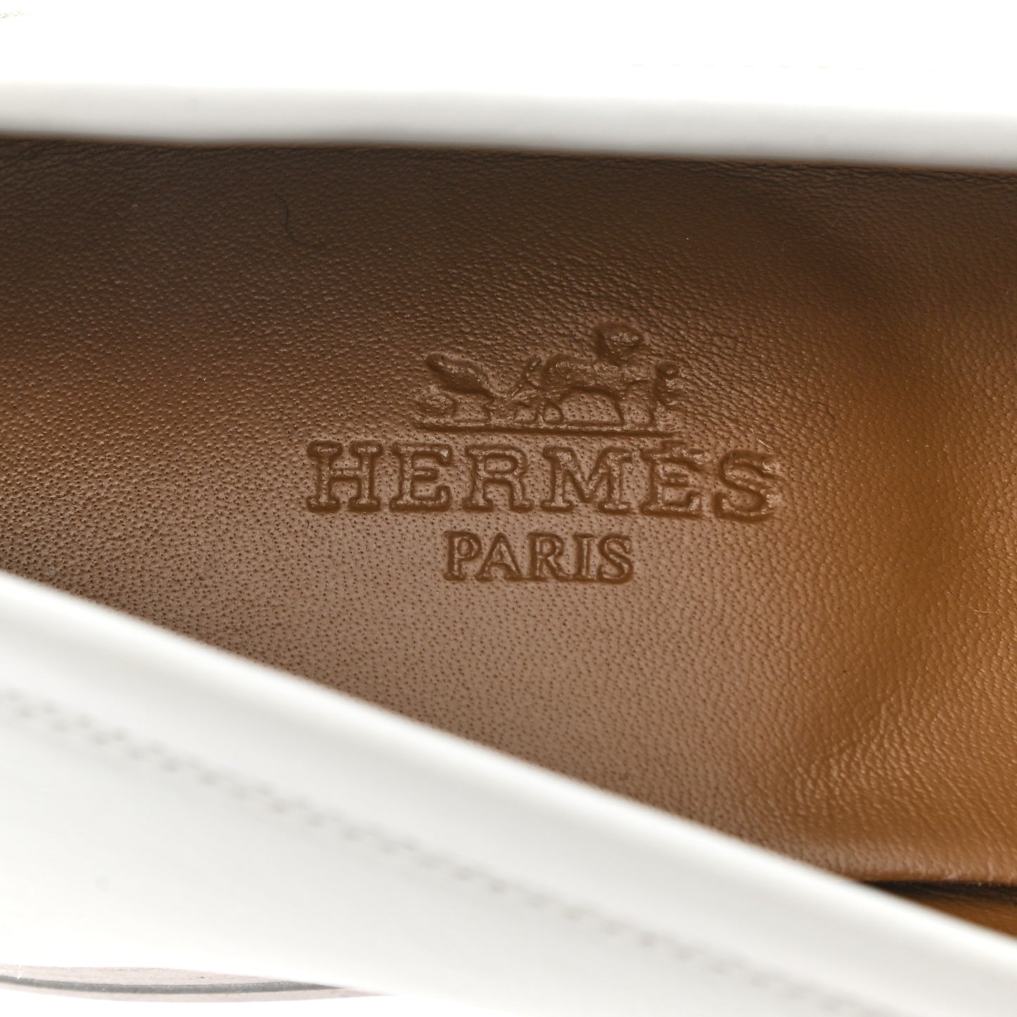 Calfskin Womens Royal Loafers 36.5 White