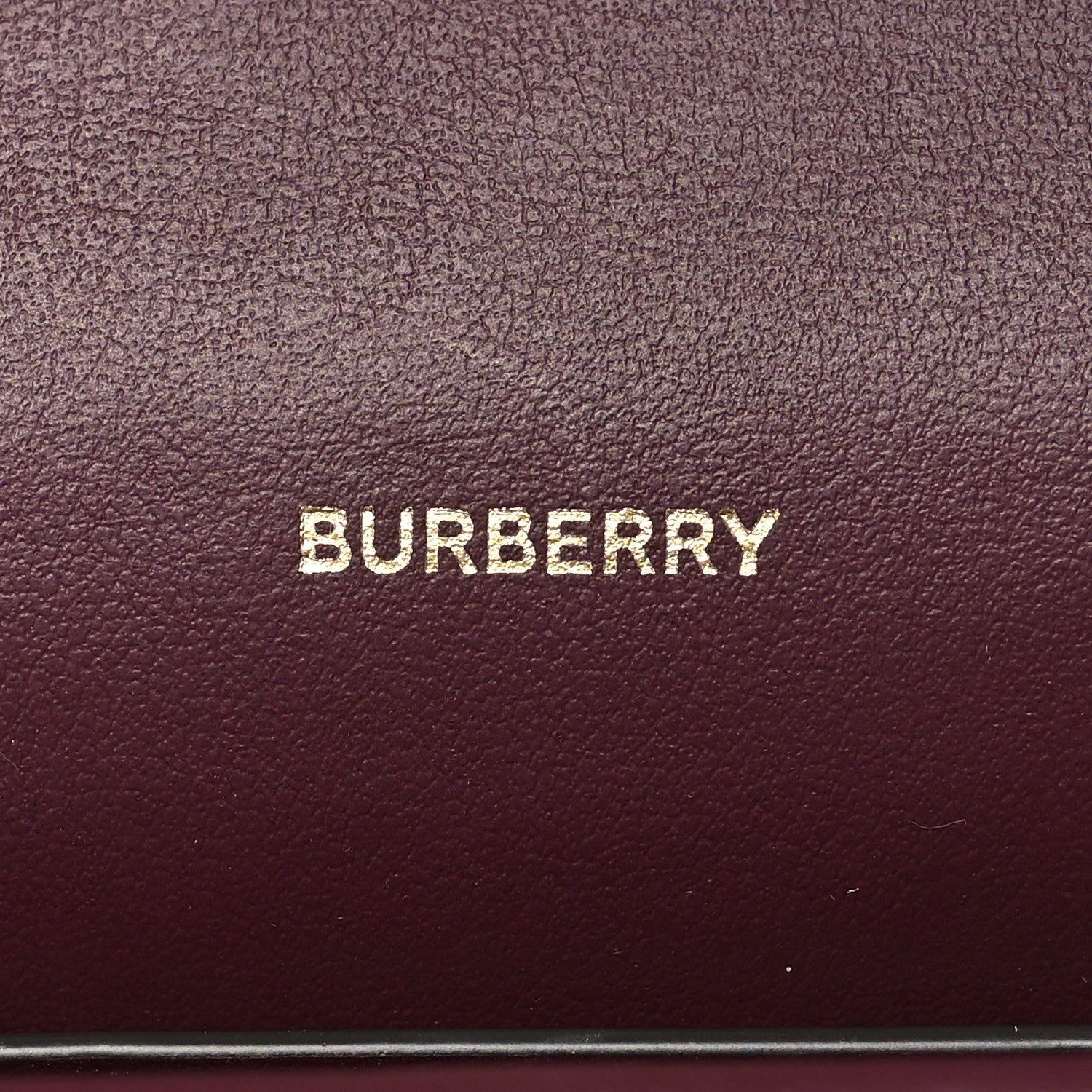 Burberry Calfskin Logo Hazelmere Wallet With Detachable Strap Deep Maroon 9 of 12