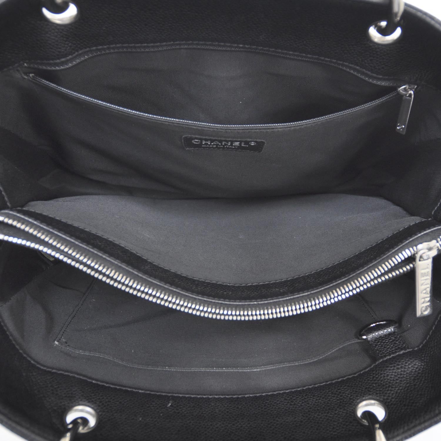 Chanel Caviar Grand Shopping Tote GST Black 6 of 8