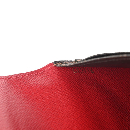 Louis Vuitton Damier Ebene Josephine Wallet Red 9 of 16
