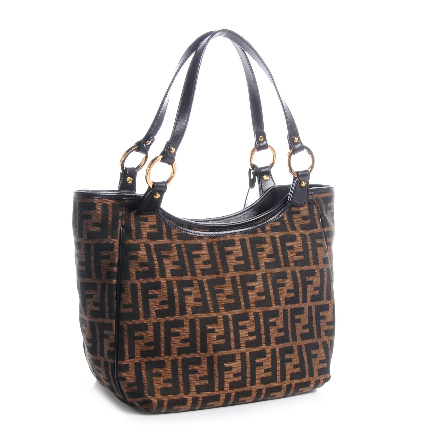 Zucca Small Chef Shopping Tote Tobacco Moro Black