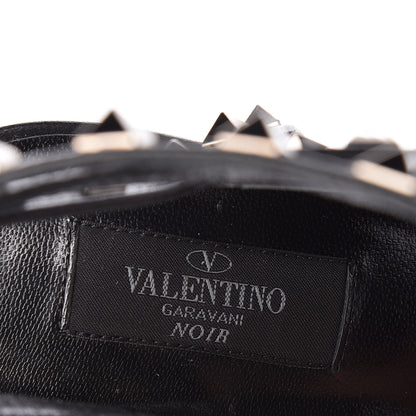 Valentino Garavani Nappa Rockstud Ankle Strap Low Heel Pumps 39 Black 6 of 8