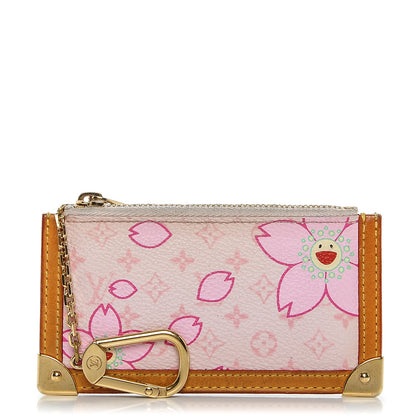 Louis Vuitton Monogram Cherry Blossom Key Pouch Pink 1 of 6