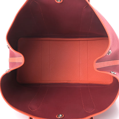 Hermes Toile Militaire Vache Country Garden Party 36 MM Rouge Grenat Orange Poppy 4 of 8