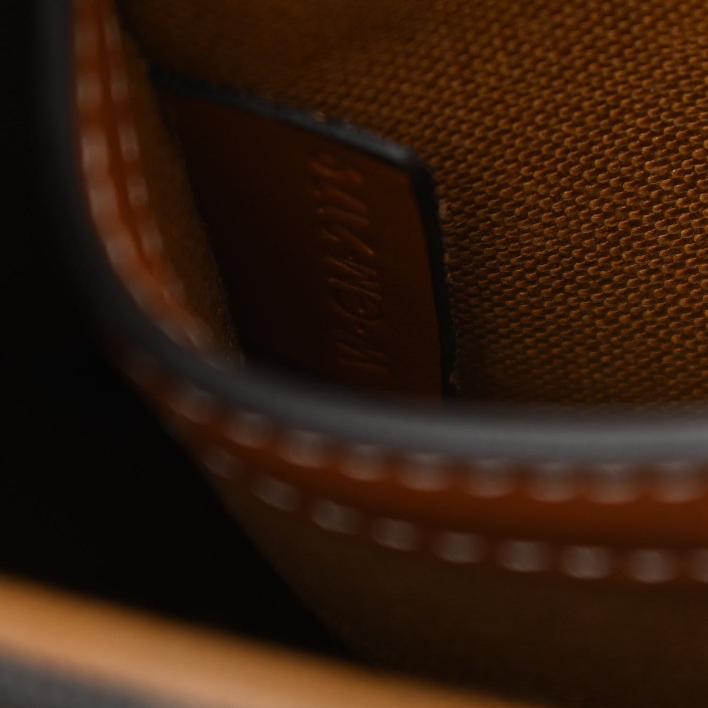 Triomphe Canvas Medium Folco Bag Tan