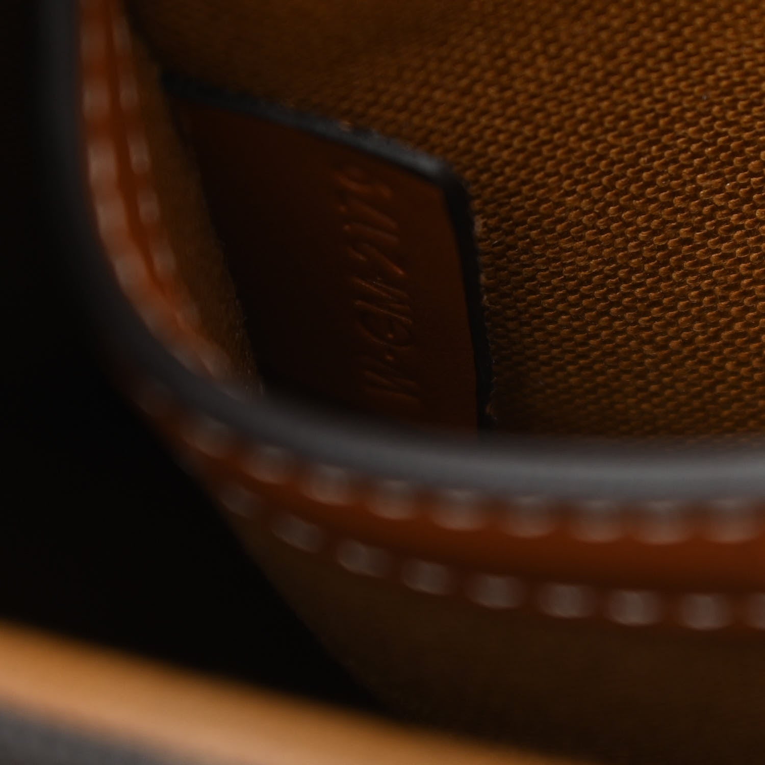 Celine Triomphe Canvas Medium Folco Bag Tan 7 of 12