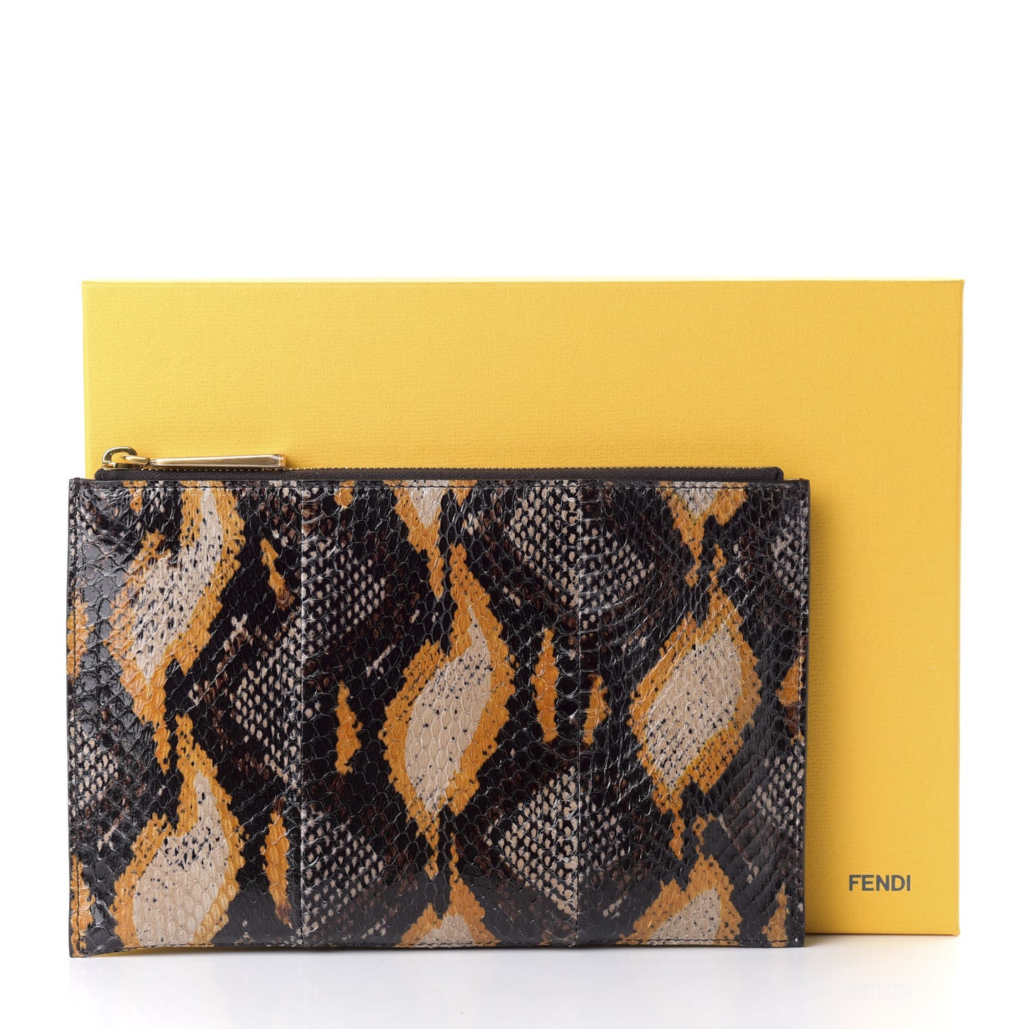 Elaphe Pouch Beige Grano