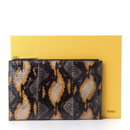 Fendi Elaphe Pouch Beige Grano 9 of 9
