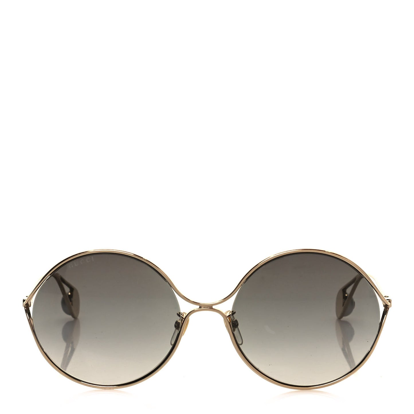Round Pearl Tip Sunglasses GG0253S Gold