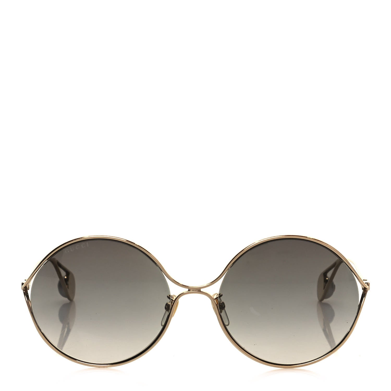 Gucci Round Pearl Tip Sunglasses GG0253S Gold 2 of 8
