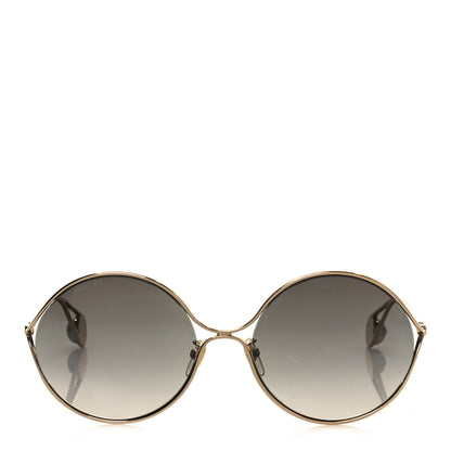 Gucci Round Pearl Tip Sunglasses GG0253S Gold 2 of 8