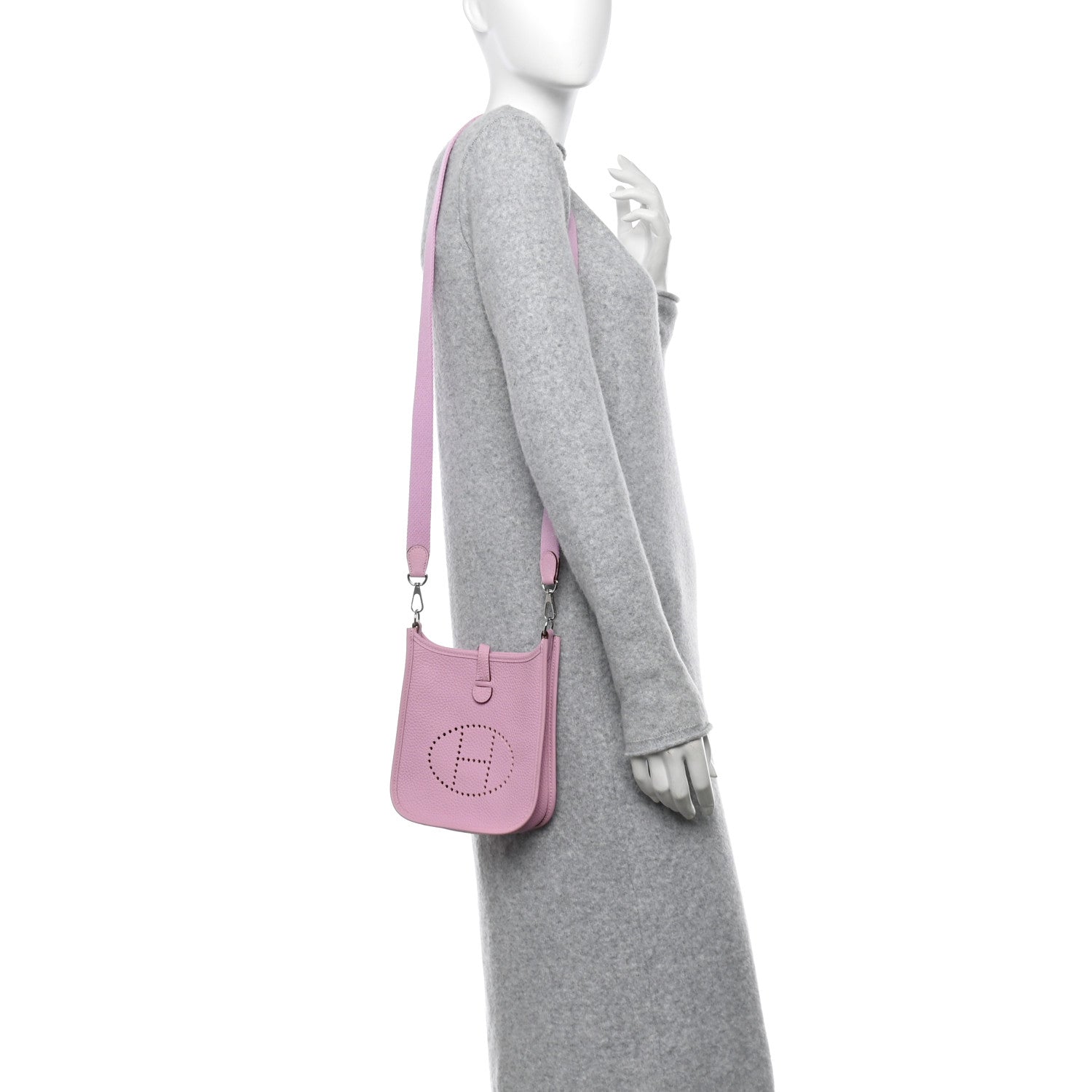 Hermes Taurillon Clemence Evelyne TPM Mauve Sylvestre 2 of 11