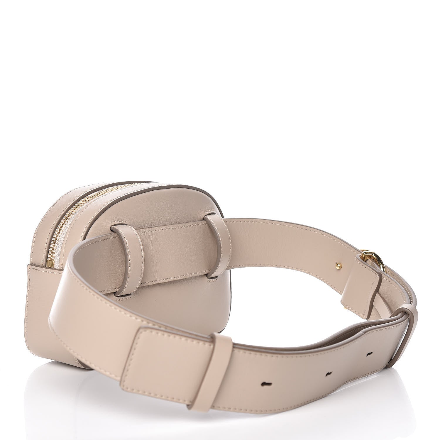 Chloe Smooth Calfskin Little Horses Embroidered Signature Belt Bag Pastel Grey 3 of 9